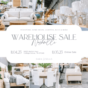 Sara Sells Warehouse Sale Nashville