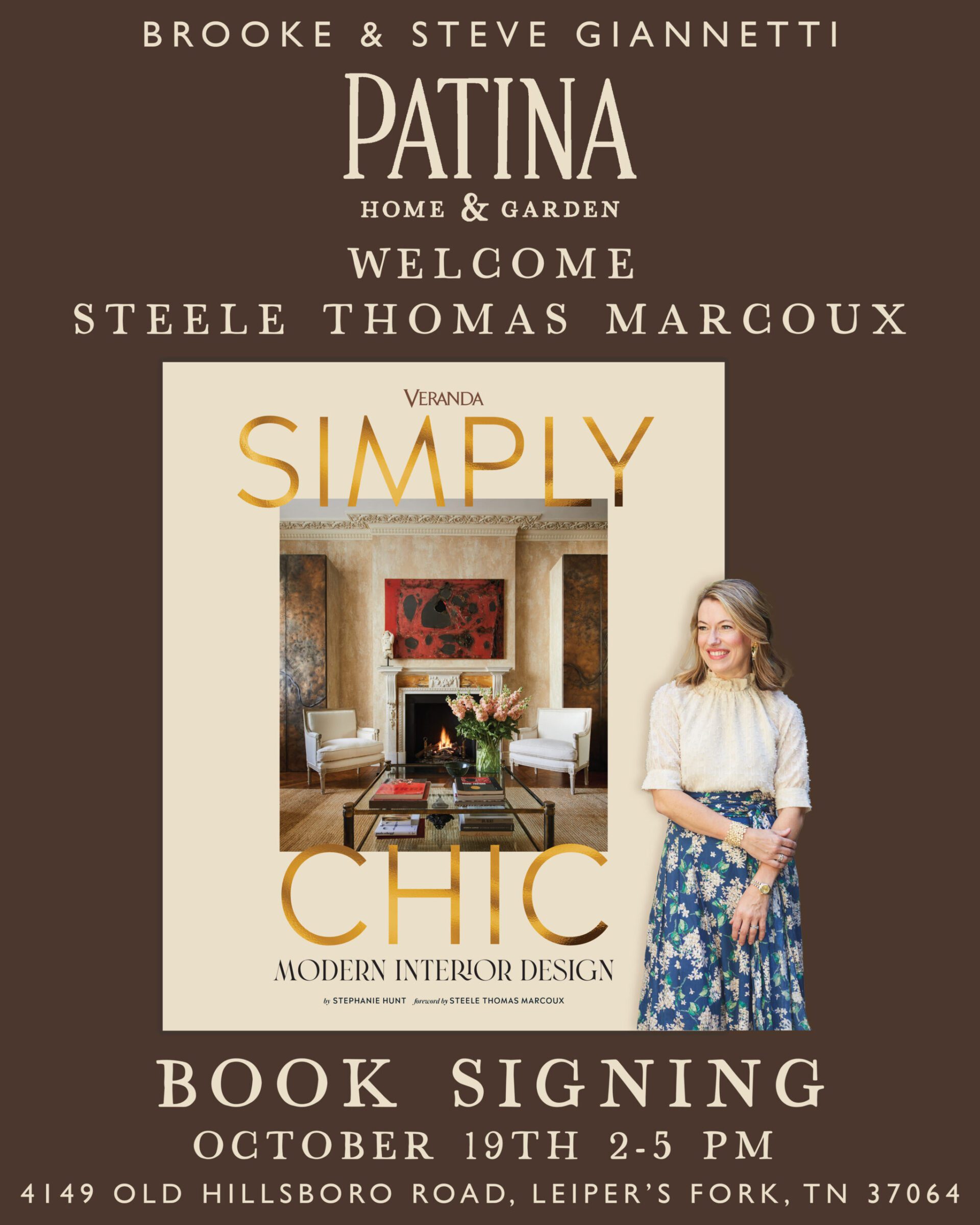 Veranda’s Simply Chic Book Signing Franklin TN.