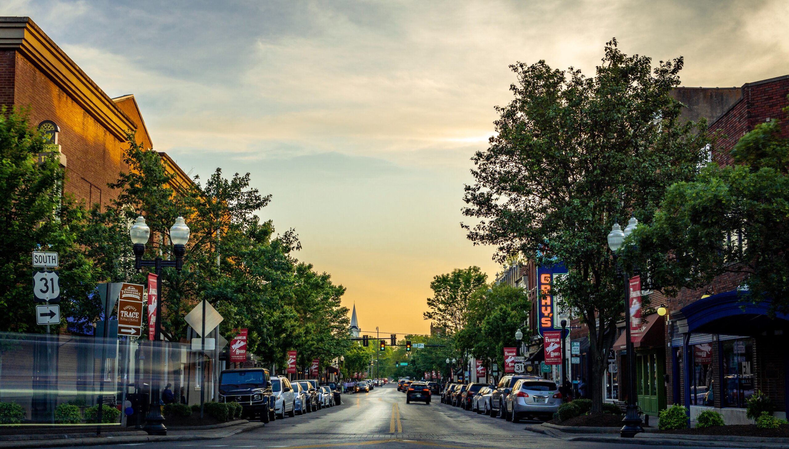 Downtown Franklin TN Main Street-Photo Credit Brandon Jean