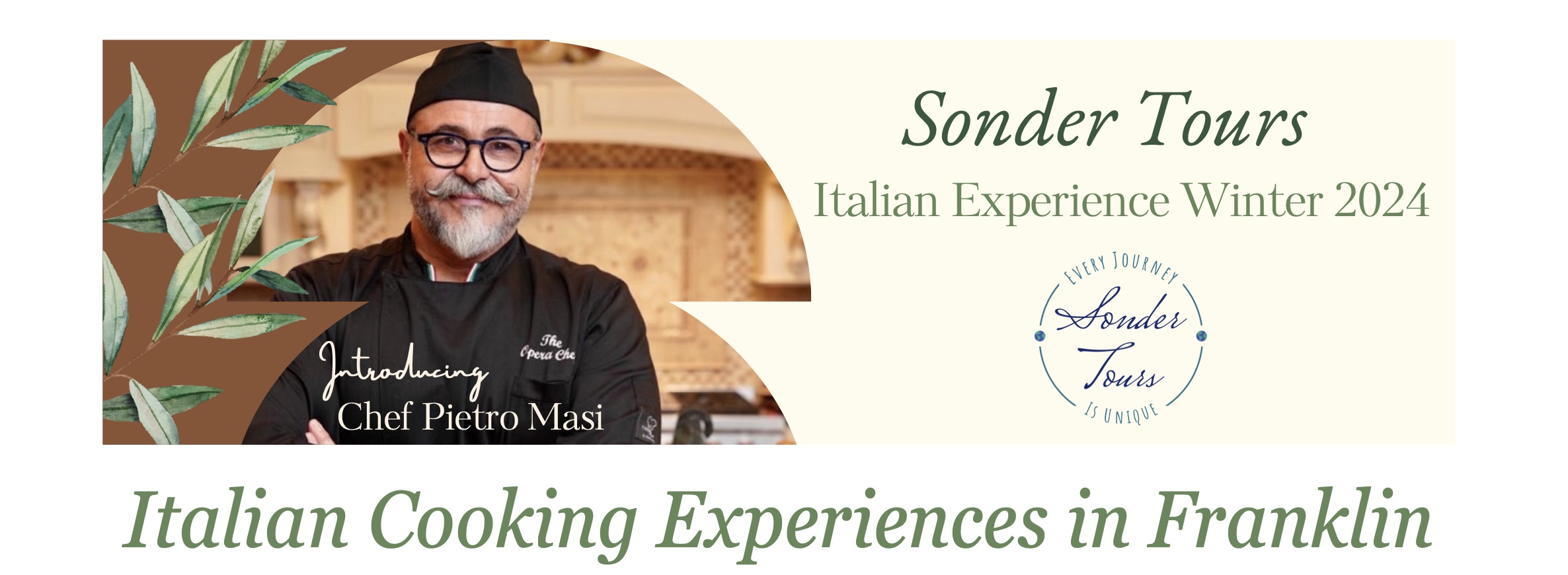 Italian Cooking Experiences and private dinners in Franklin, Tennessee.