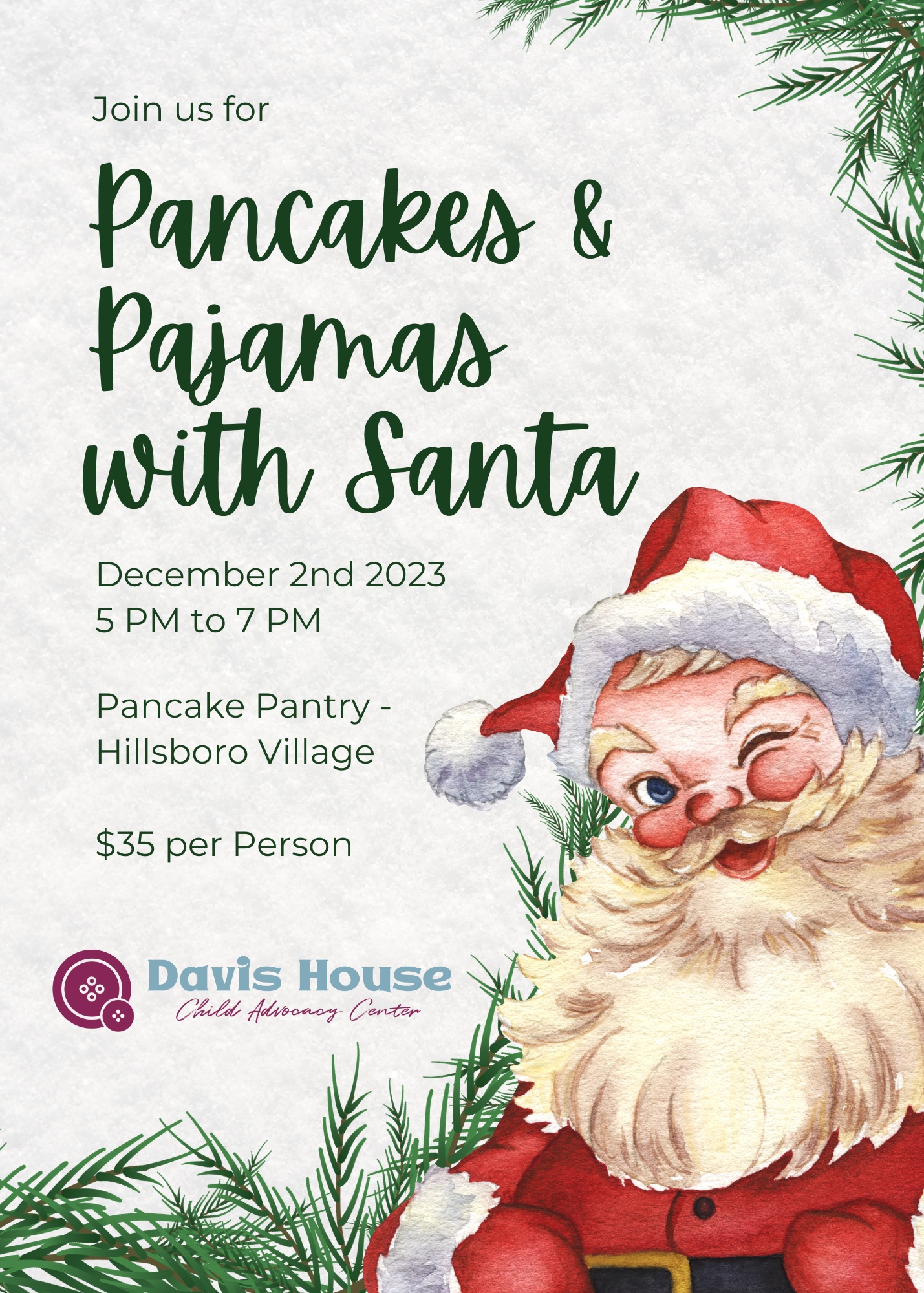 Pancakes & Pajamas with Santa Nashville, TN.