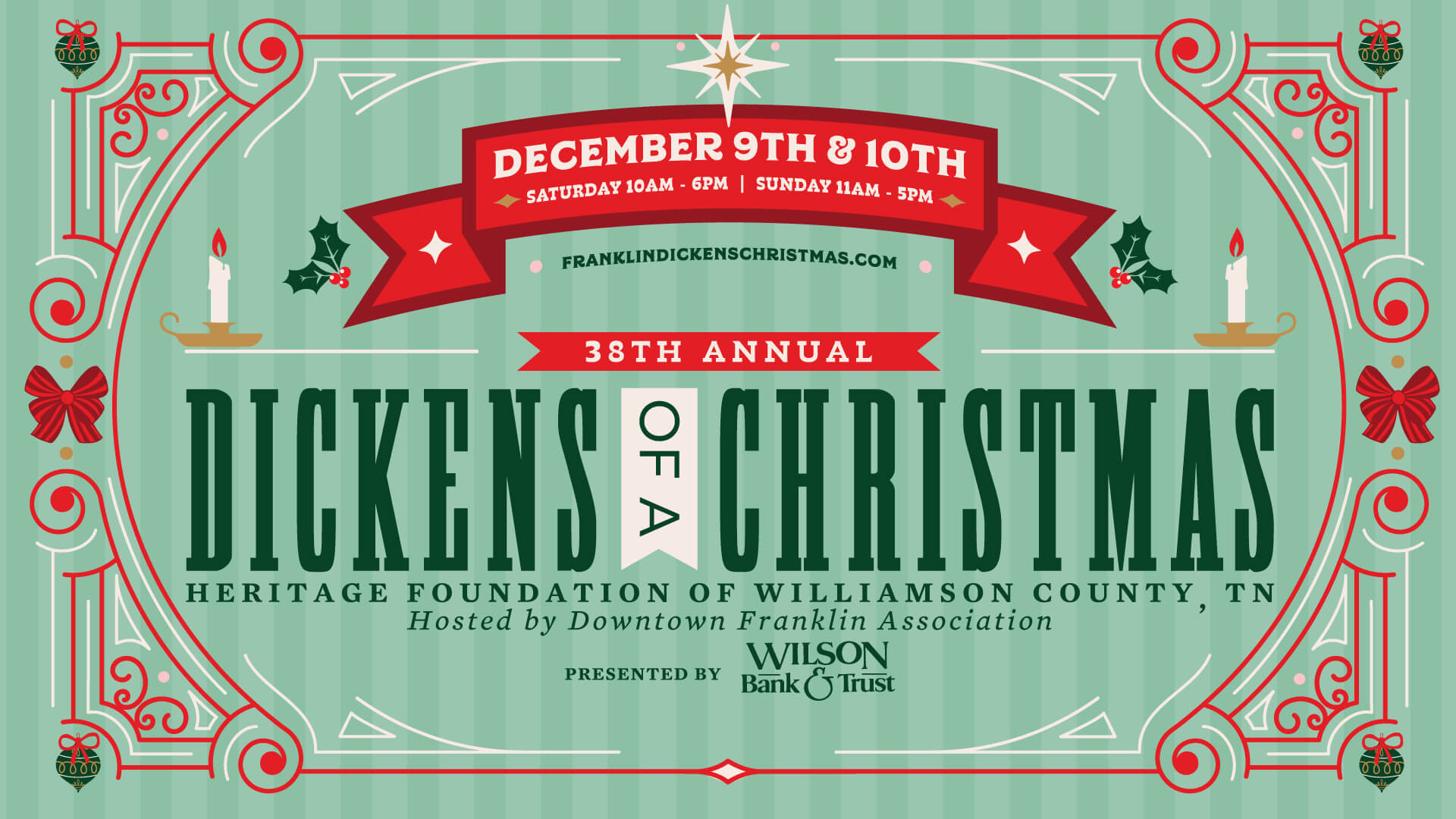 2023 Dickens of a Christmas Festival Downtown Franklin, Tennessee.