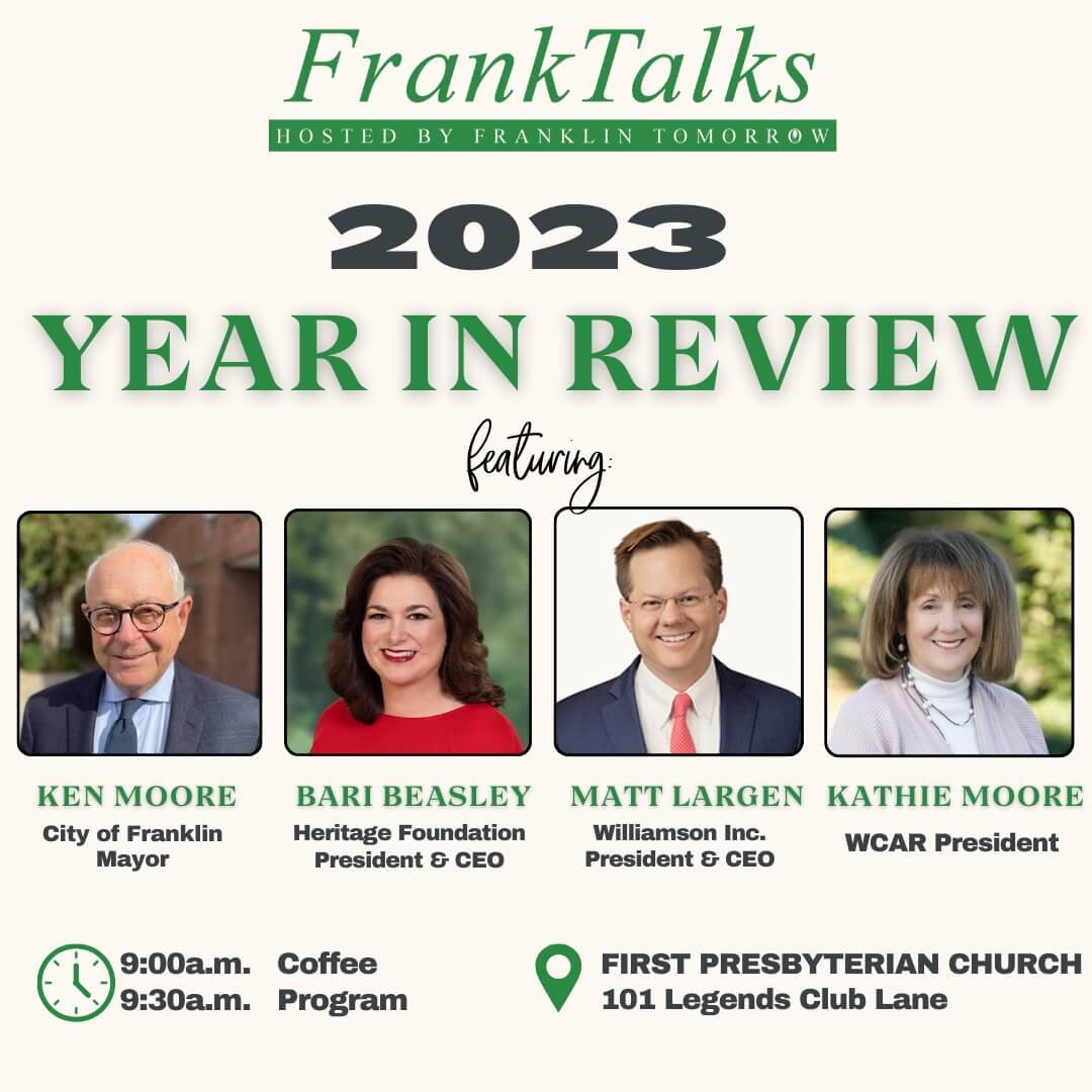 Franklin Tomorrow’s FrankTalks- 2023 Year In Review