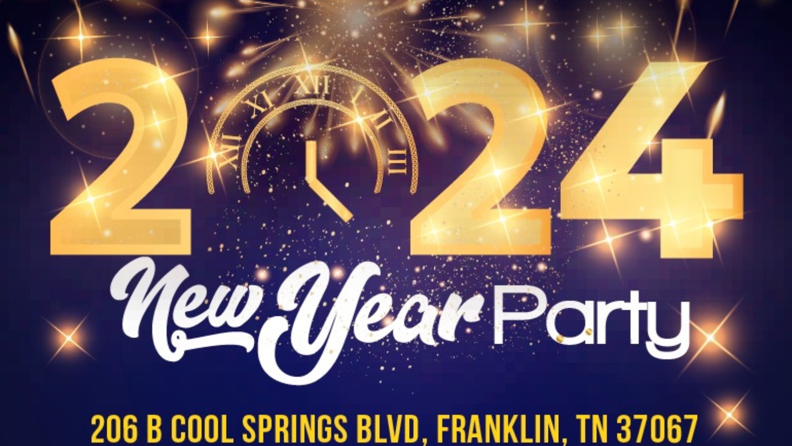 New Year Party 2024 Franklin, TN Event.