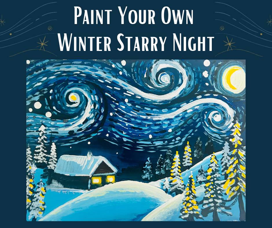 Paint Your Own Winter Starry Night - Nolensville