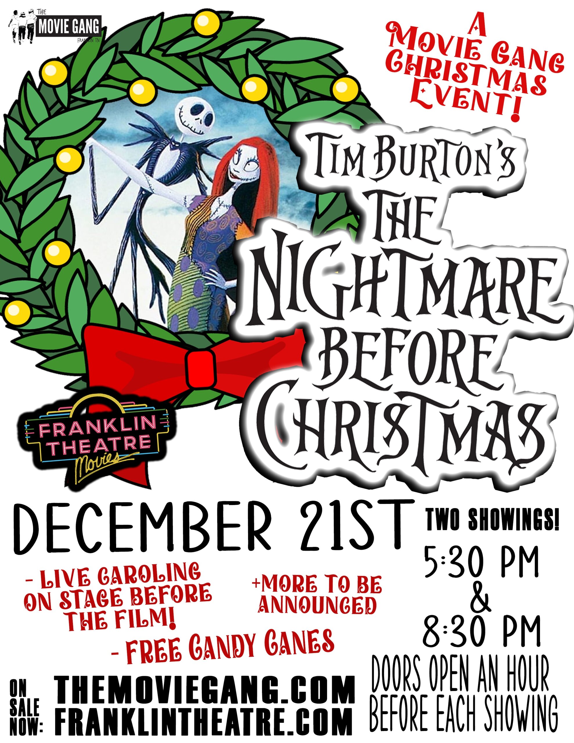 The Nightmare Before Christmas Movie Event Downtown Franklin