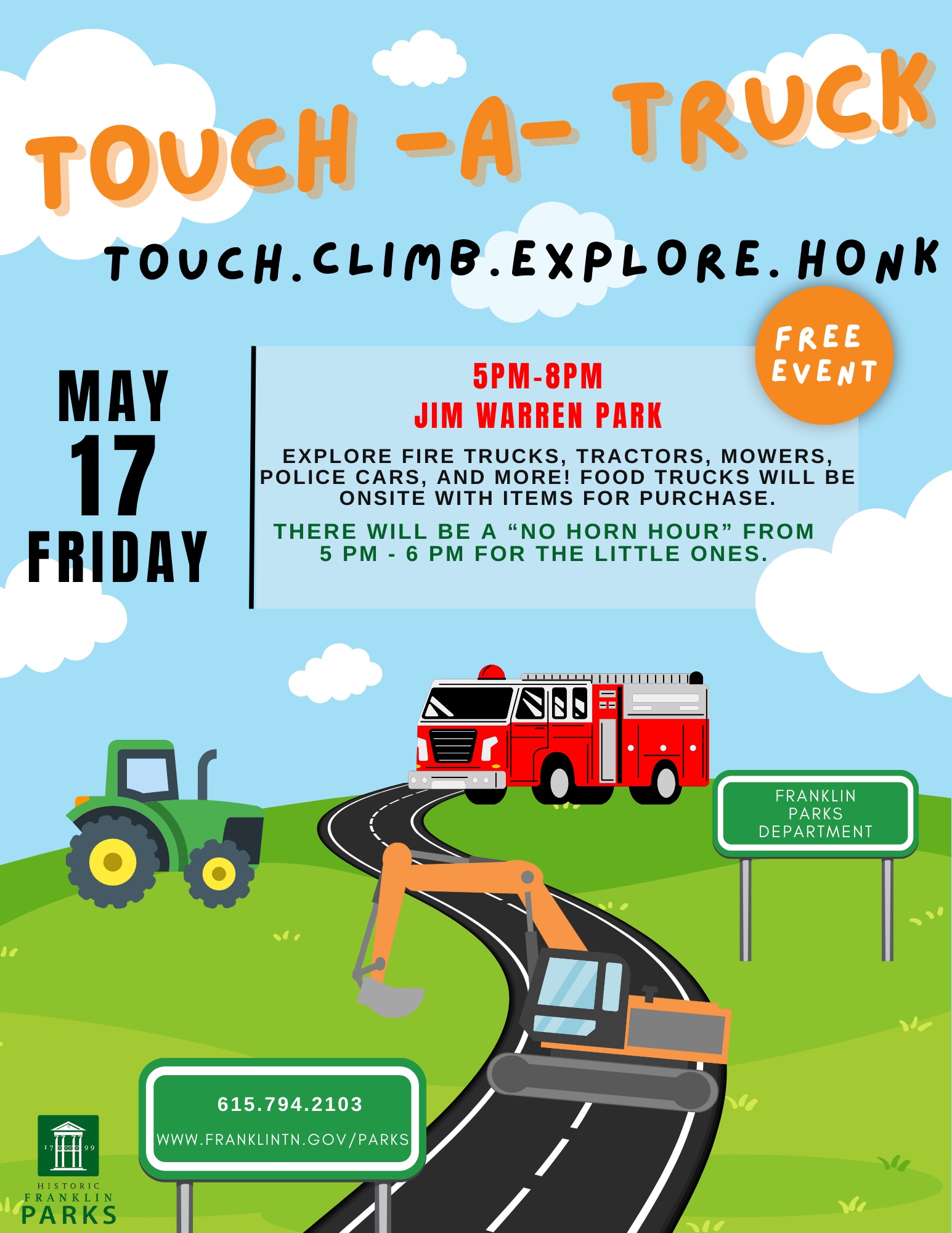 Touch A Truck Event in Franklin TN_Kids and Family Activities