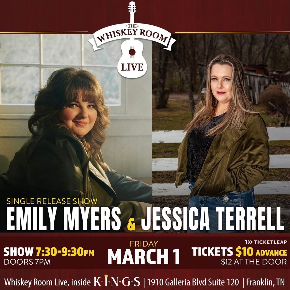 Emily Myers + Jessica Terrell Franklin TN Whiskey Room Live