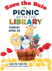 Picnic with the Library Nashville Event Save the Date