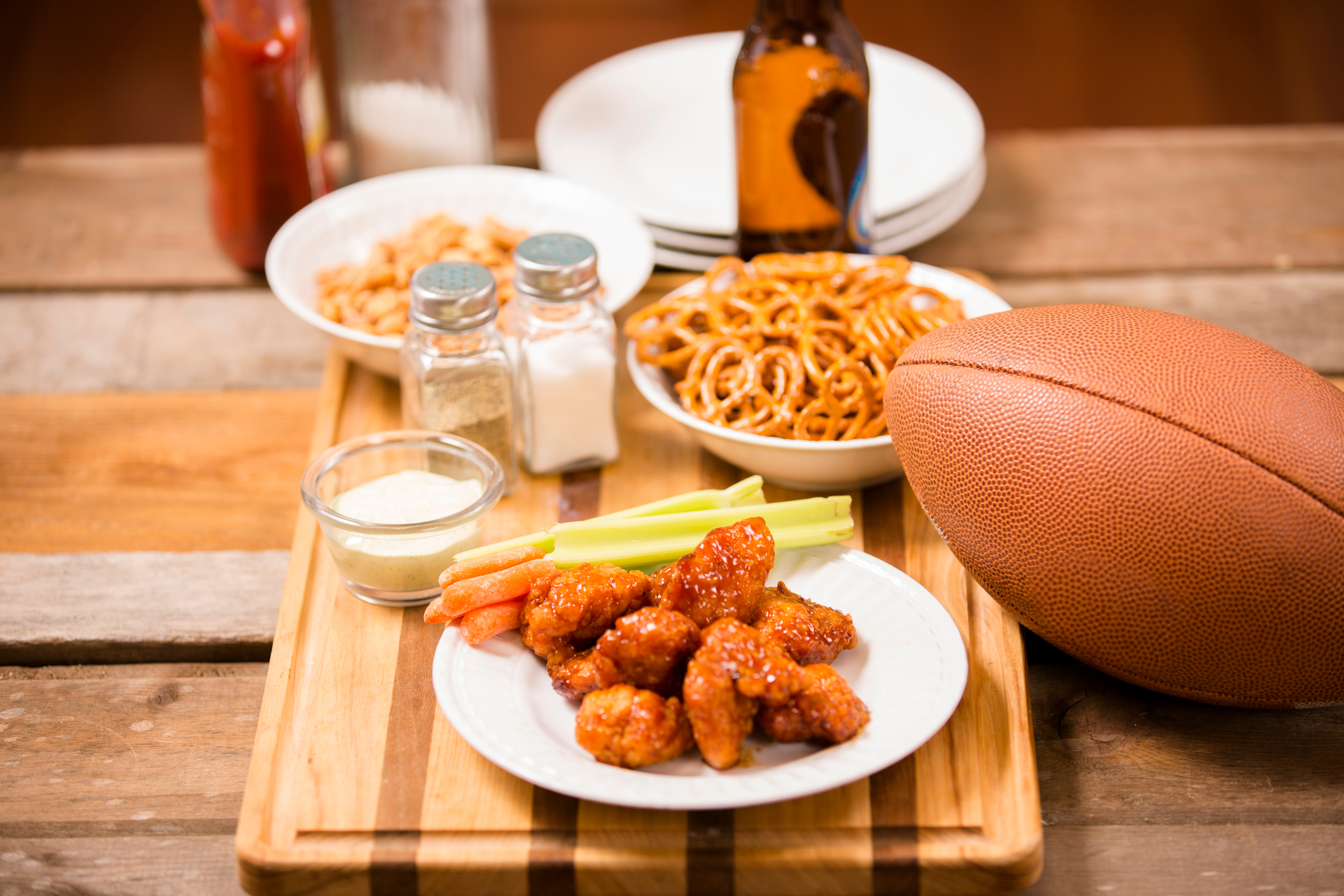 Super Bowl watch party in Nashville, Tennessee, offering food and drink specials.