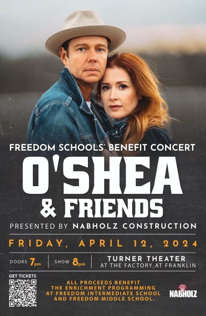 O’SHEA & Friends Freedom Schools Benefit Concert Franklin TN