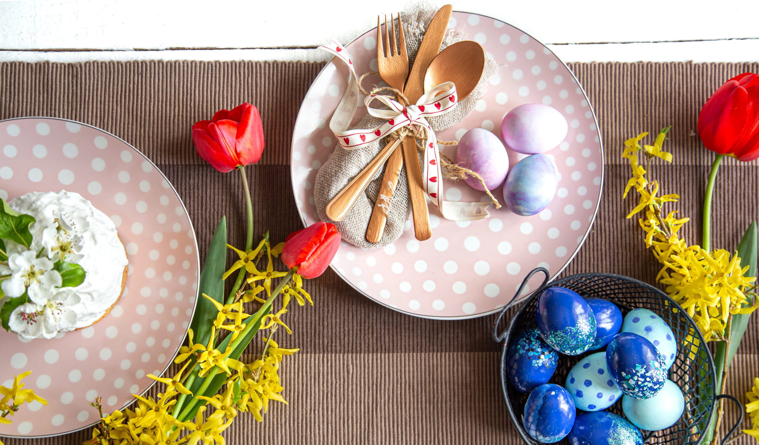 Easter meal place setting