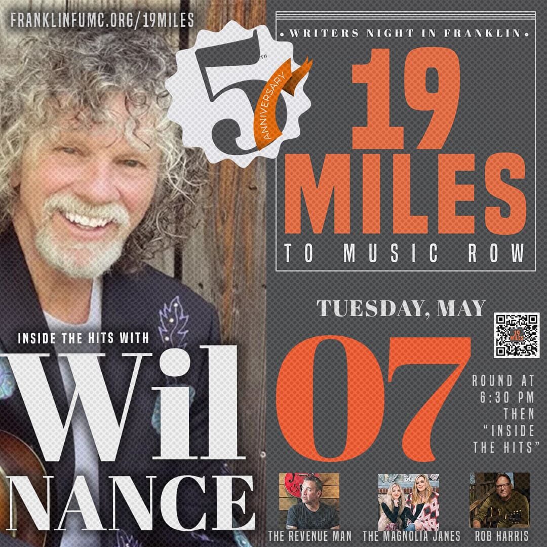 19 Miles to Music Row- Wil Nance Franklin TN