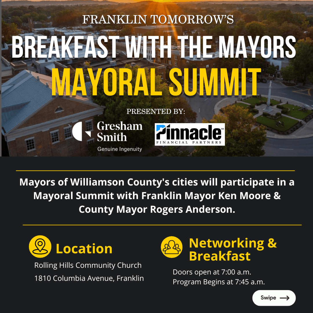Franklin Tomorrow’s Breakfast with the Mayors.