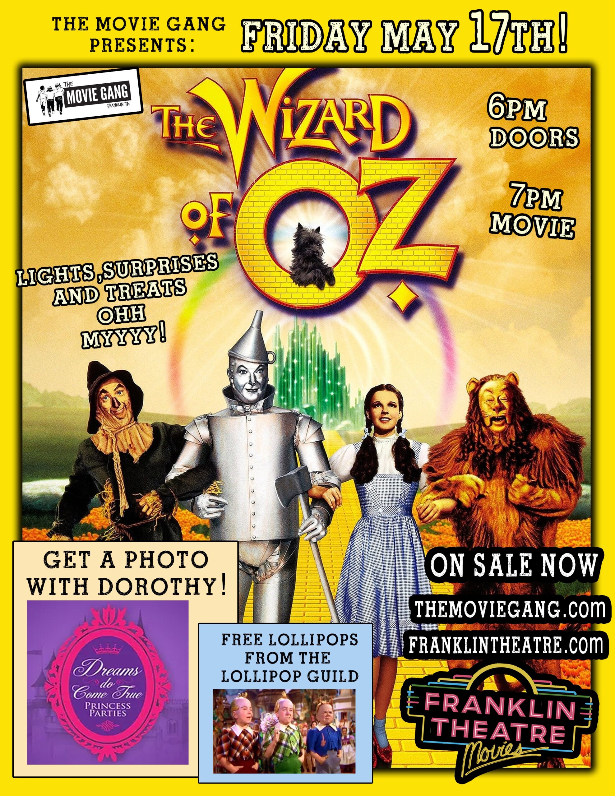 The Movie Gang Presents- The Wizard Of OZ! Downtown Franklin_The Franklin Theatre.