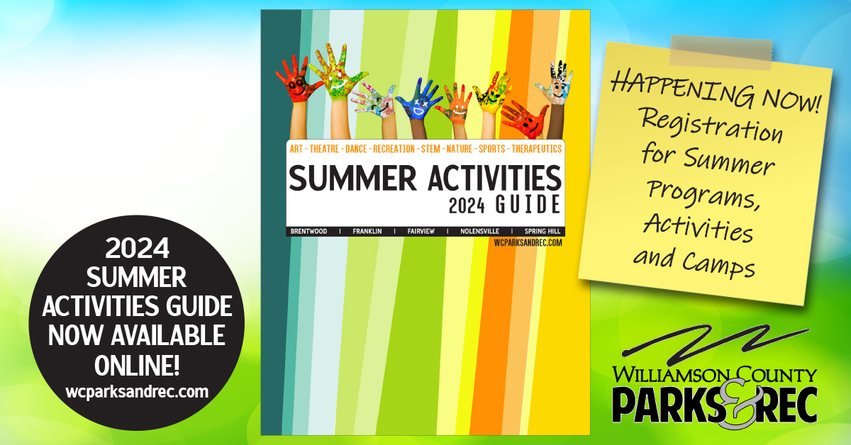 Williamson County Parks and Recreation Summer Activity Guide