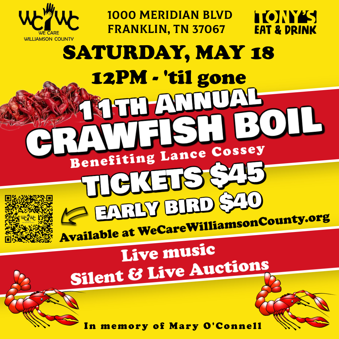 Crawfish Boil in Franklin, TN 2024 at Tony's eat and Drink.