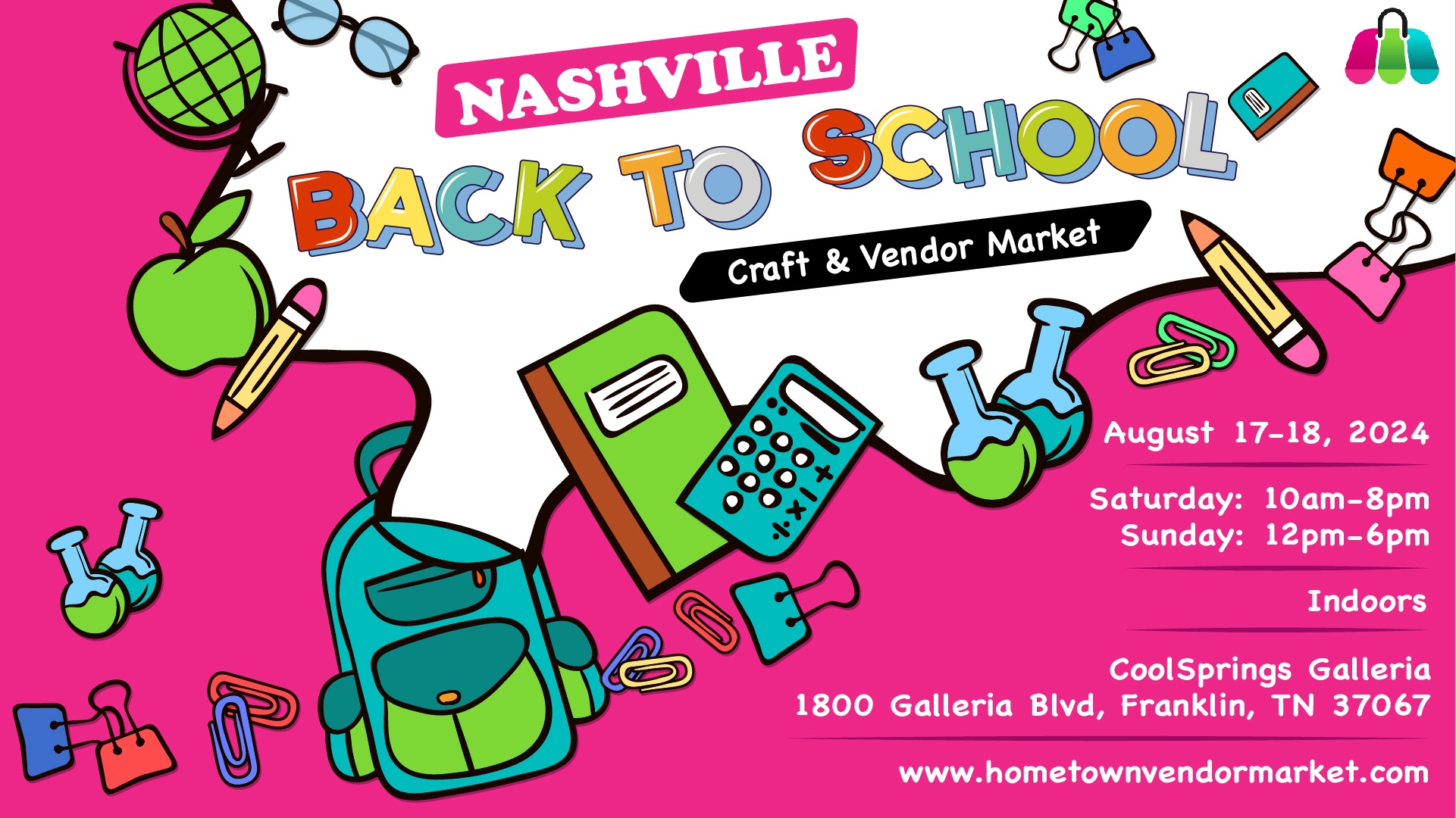 Nashville Back to School Craft and Vendor Market Franklin, Tenn.