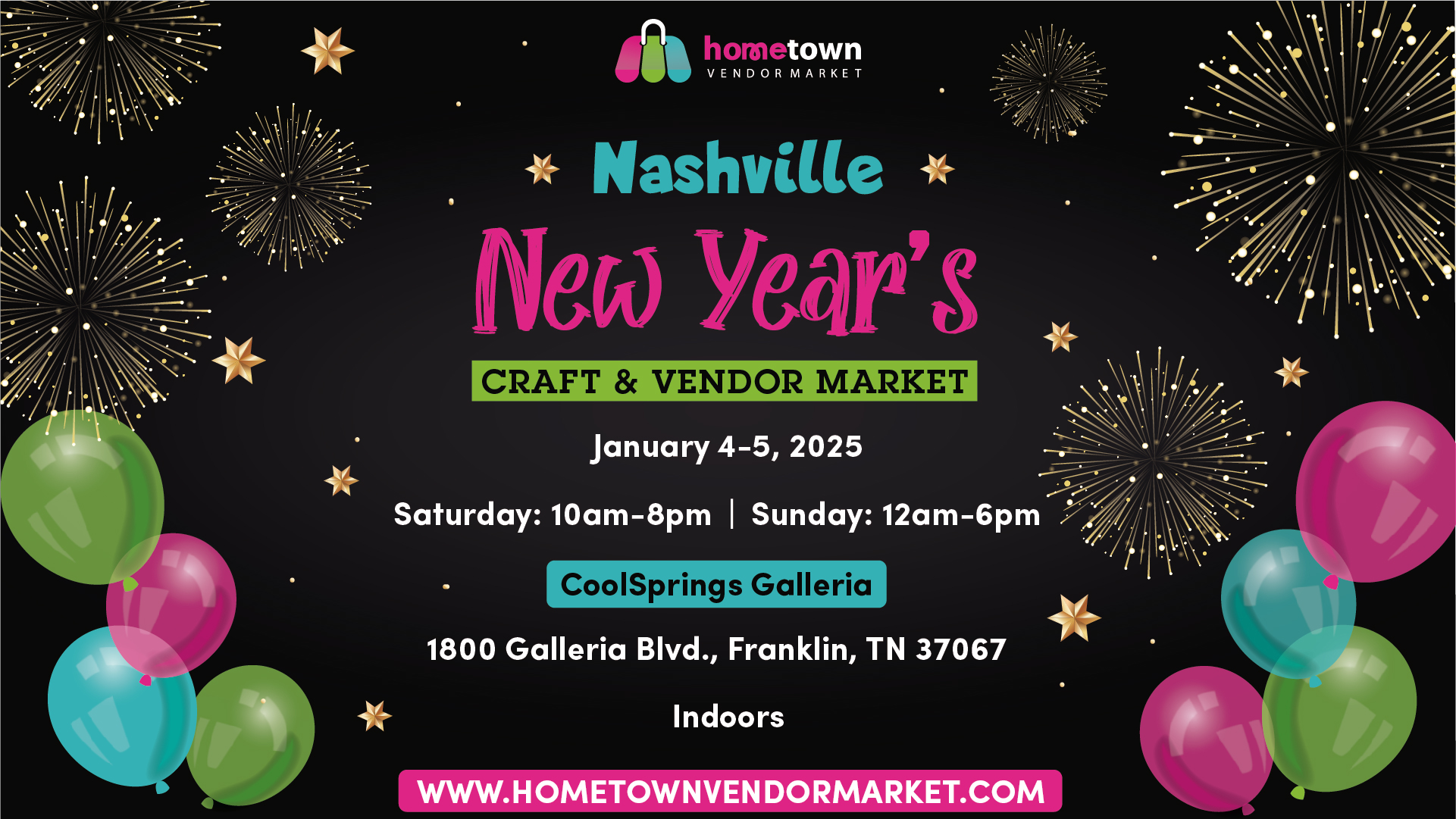 Nashville New Year’s Craft and Vendor Market Franklin, Tenn.