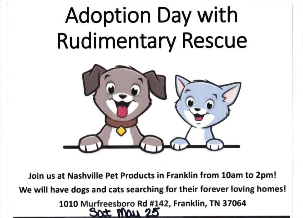 Pet Adoption Day in Franklin, Tennessee at Nashville Pet Products.