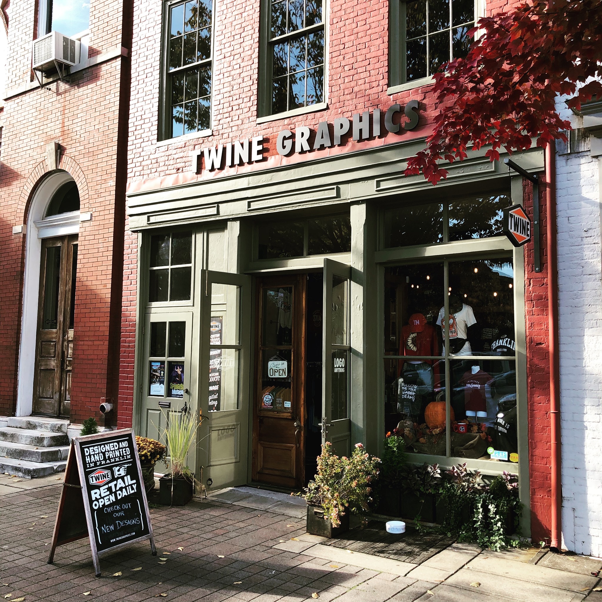 Twine Graphics Retail Store Downtown Franklin TN.