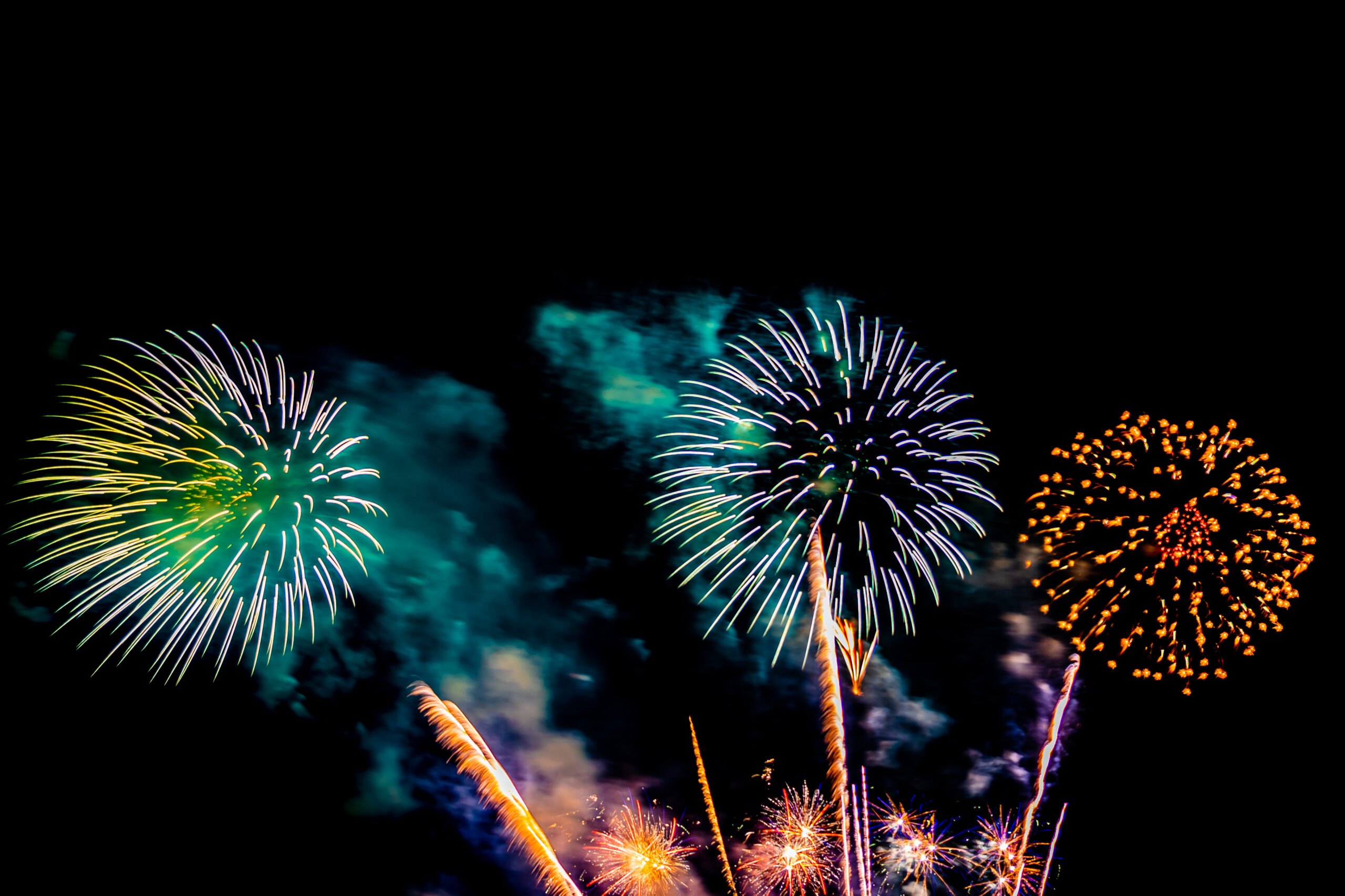 Nolensville-Star-Spangled-Celebration-Fireworks - Beautiful colorful firework display at night for celebrate