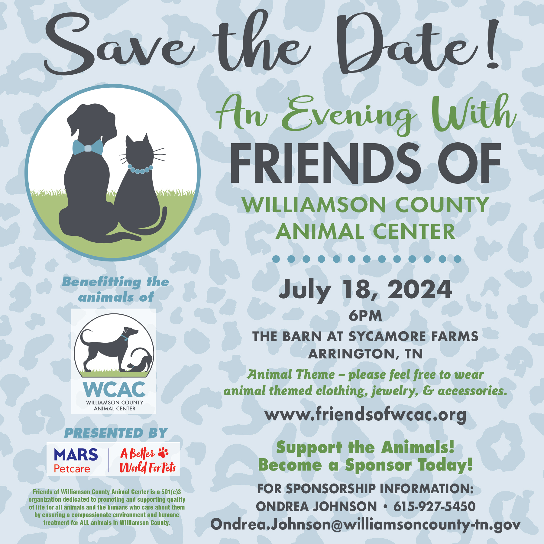 Williamson County Animal Center “An Evening with Friends” fundraiser 2024.