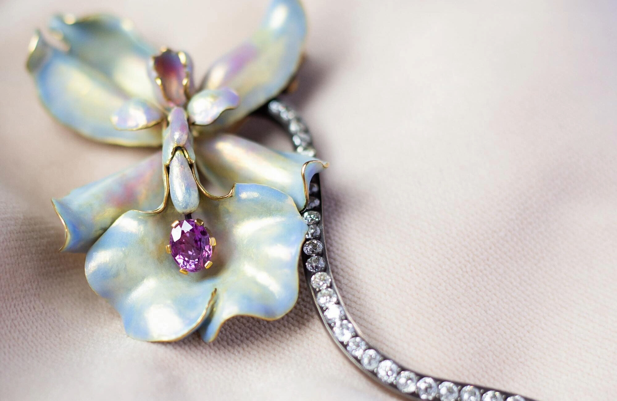 Walton's Jewelry Orchid Brooch