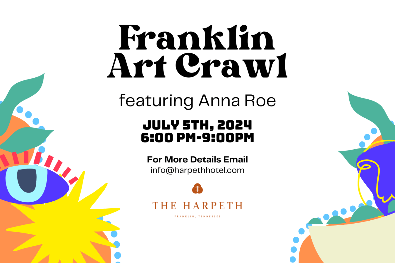Franklin Art Crawl Featuring Anna Roe in downtown Franklin at The Harpeth.