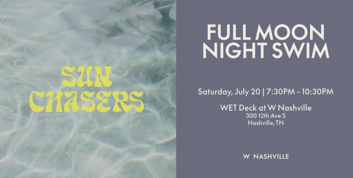 Full Moon Night Swim at W Nashville's WET Deck.