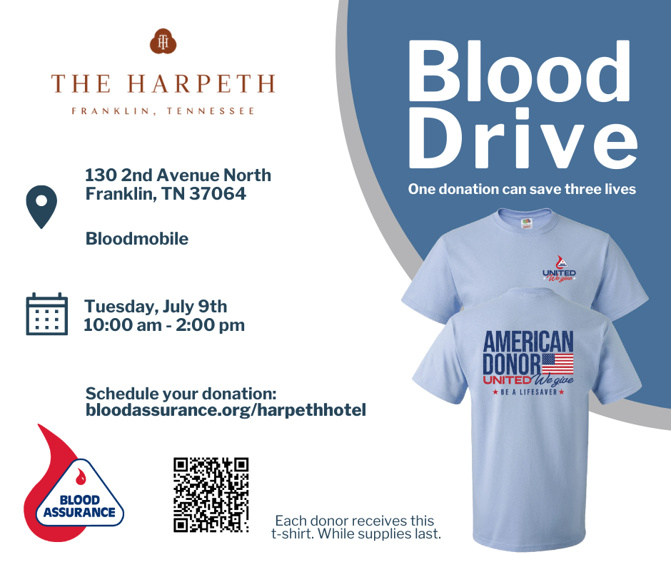 The Harpeth Downtown Franklin - Blood Drive.
