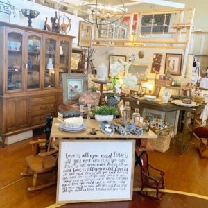 Spring Hill Antique Mall in Spring Hill, Tennessee shop antiques and vintage items at over 40+ booths in a 8000 square foot historic gym of a gem!