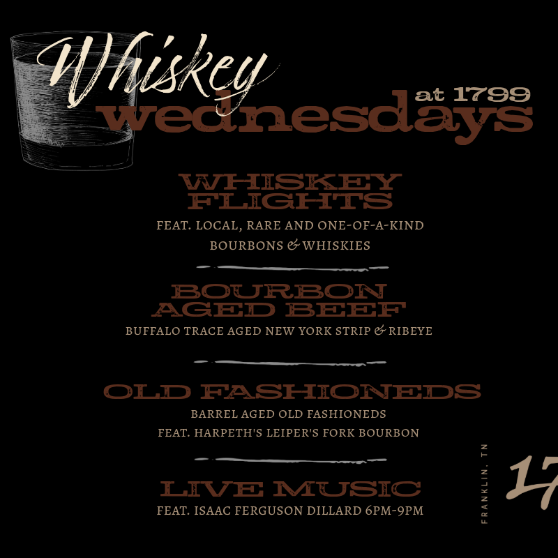 Whiskey Wednesday Downtown Franklin_1799 Bar.