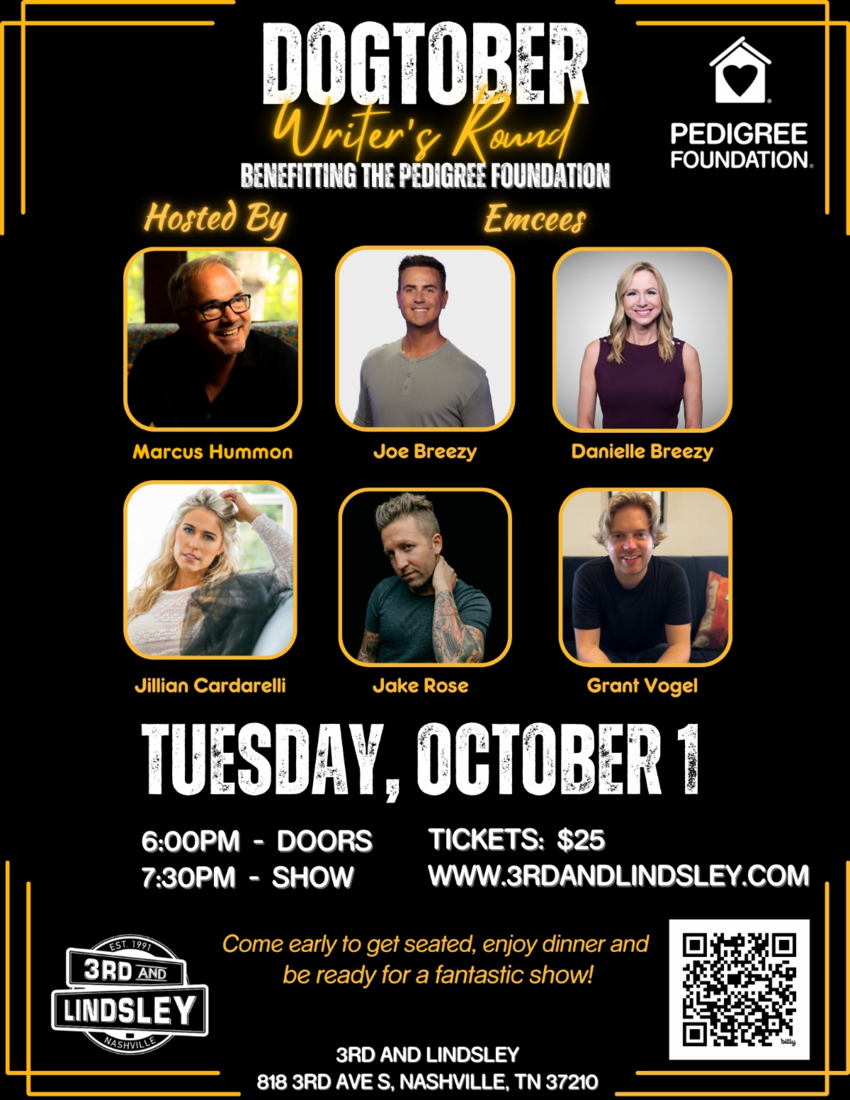 Dogtober Writers Round Event Nashville, TN