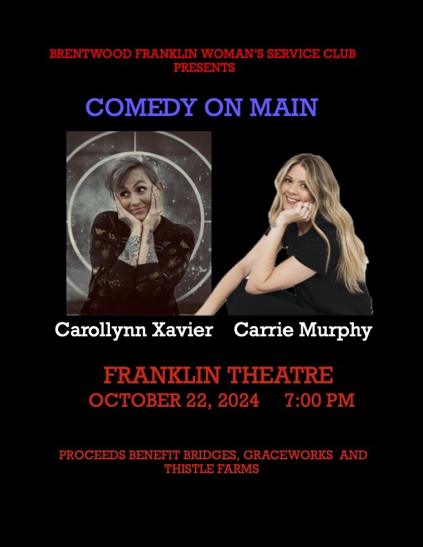 Comedy on Main Downtown Franklin Theatre