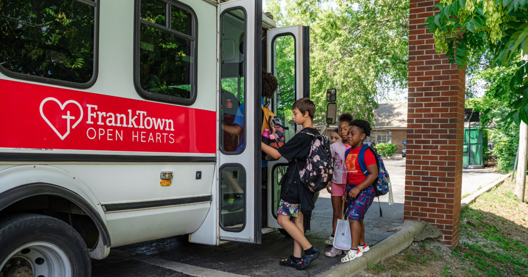 Franktown Open Hearts Children Boarding Bus