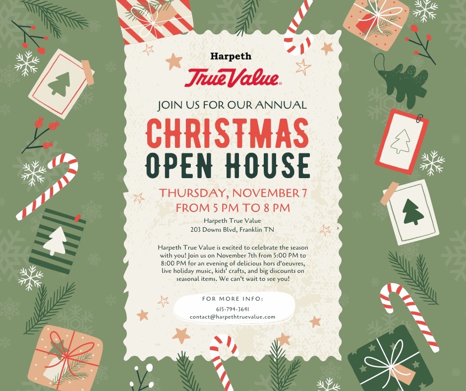 Harpeth True Value Annual Christmas Open House Franklin, TN.