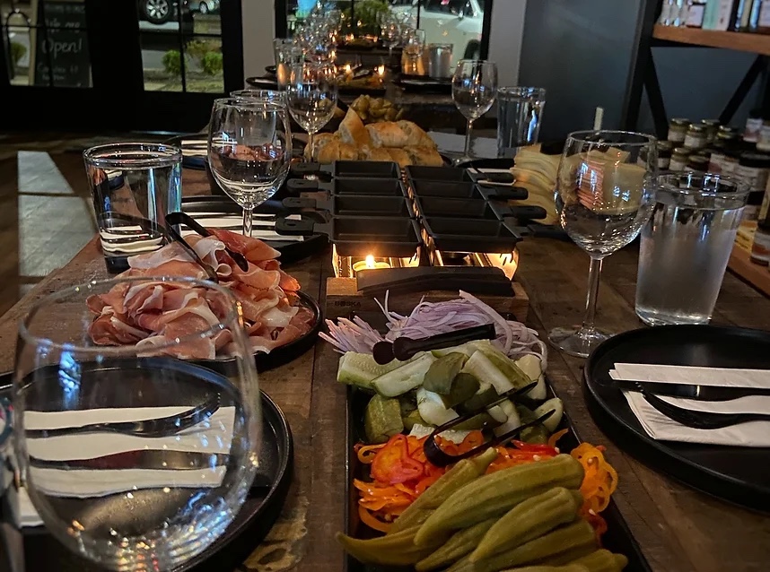 Night in the Alps - Raclette | Greys Fine Cheeses and Entertaining Downtown Franklin, TN.