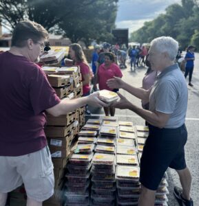 Rotary Members Volunteer with OGA 2-Rotary District 6760 Awards $50,000 Disaster Relief Grant to One Generation Away for East Tennessee Hurricane Helene Flood Victims.