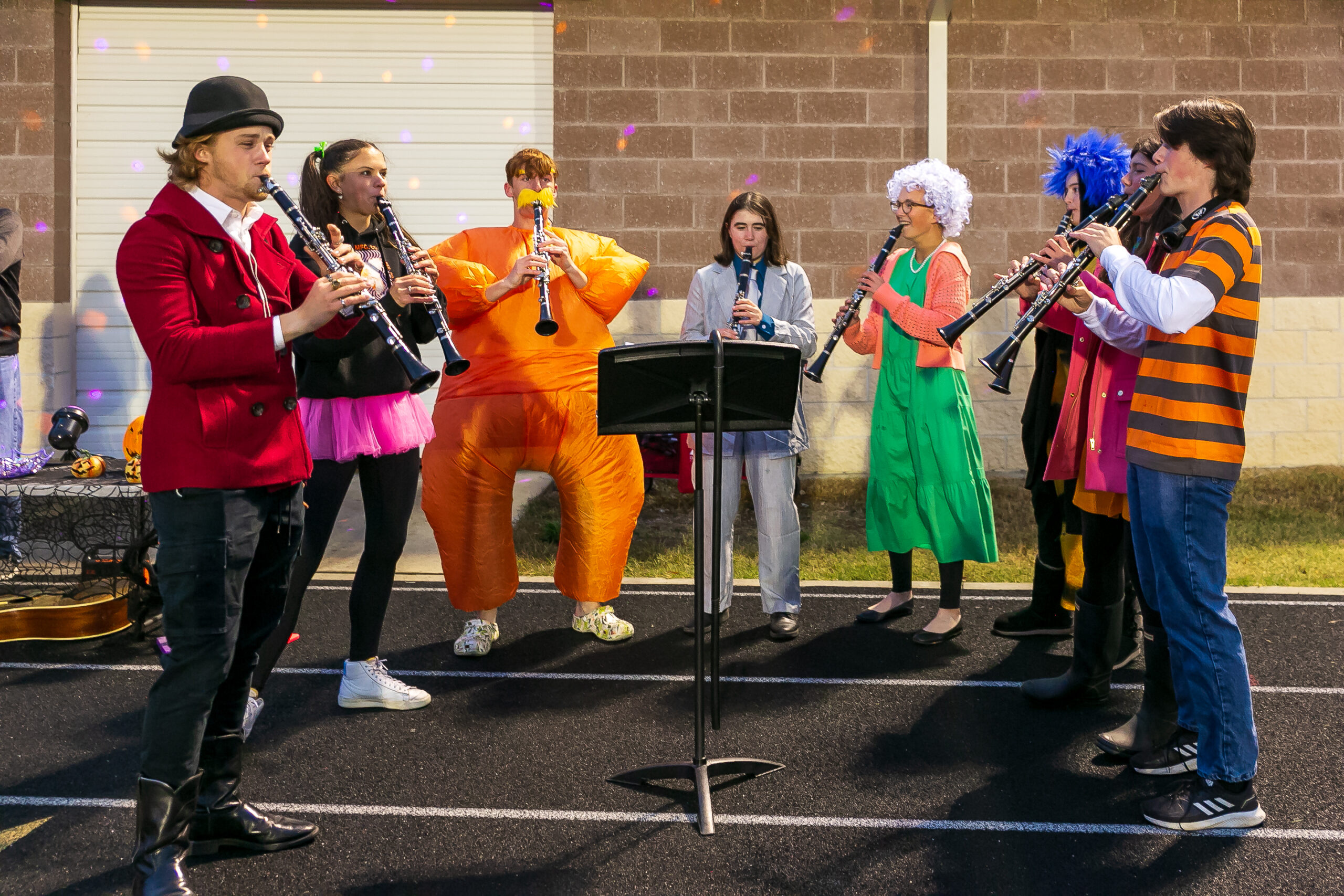 The Franklin Band Clarinets Musical Trick or Treat in Franklin, Tennessee.