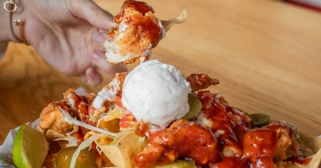 Waldo’s Chicken and Beer Loaded Nachos at the restaurants Franklin, Brentwood, Nolensville and Nashville locations.