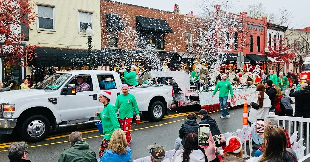 The Franklin Christmas Parade in downtown Franklin, TN, a magical holiday experience on Main Street!