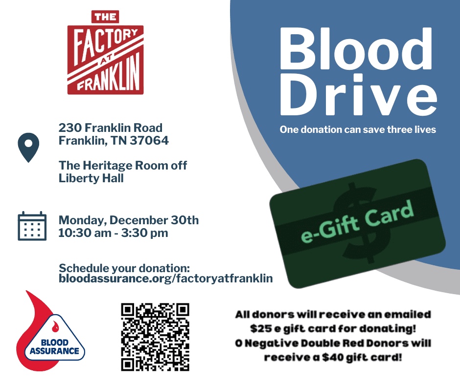 Blood Drive at The Factory at Franklin.