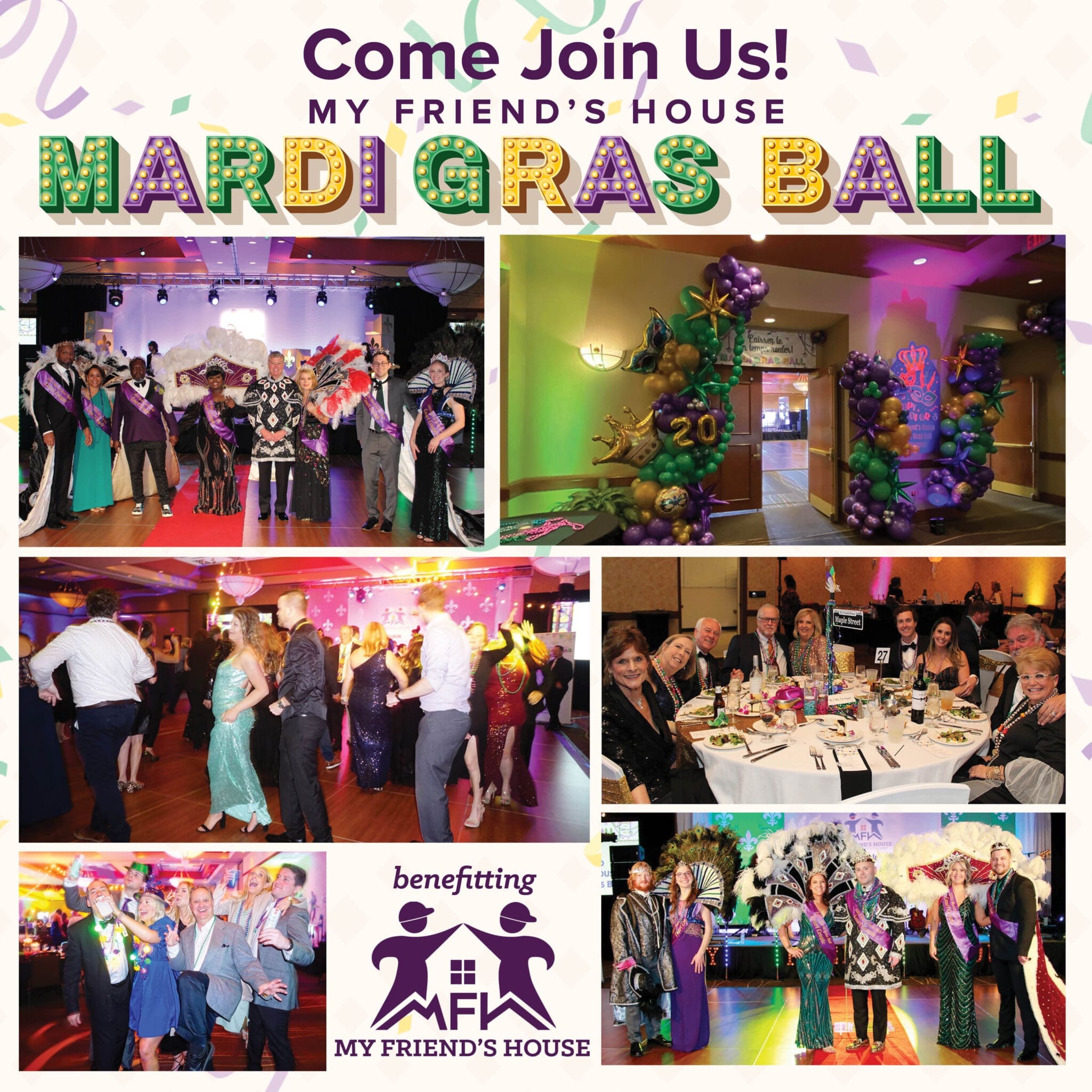 My Friend’s House Mardi Gras Ball Franklin, TN.