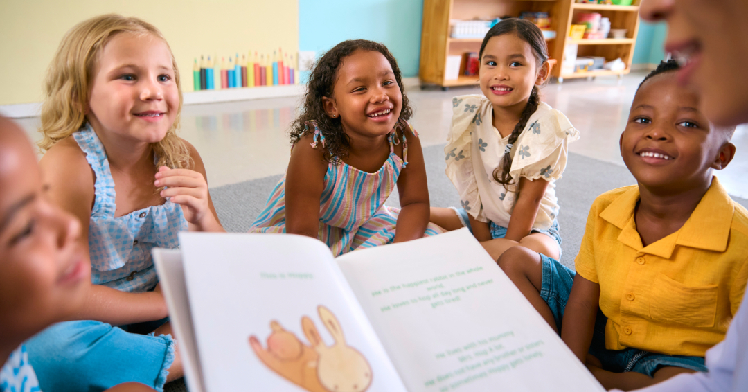 Children reading library