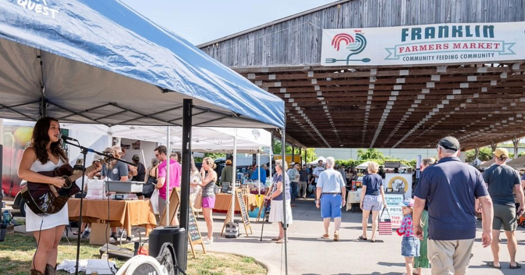 Franklin Farmers Market in downtown Franklin.