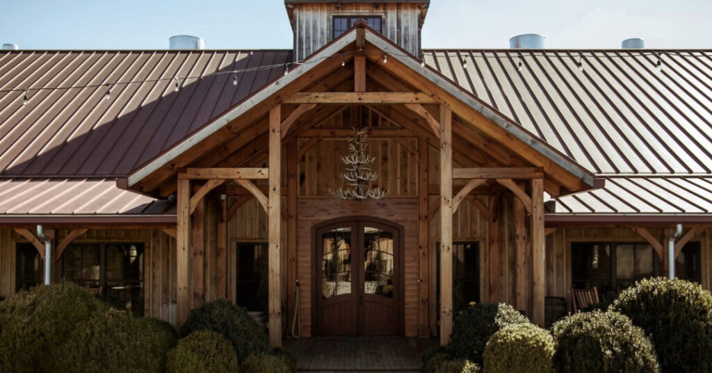 Leiper's Fork Distillery in Leiper’s Fork, Tennessee, exterior of the building.