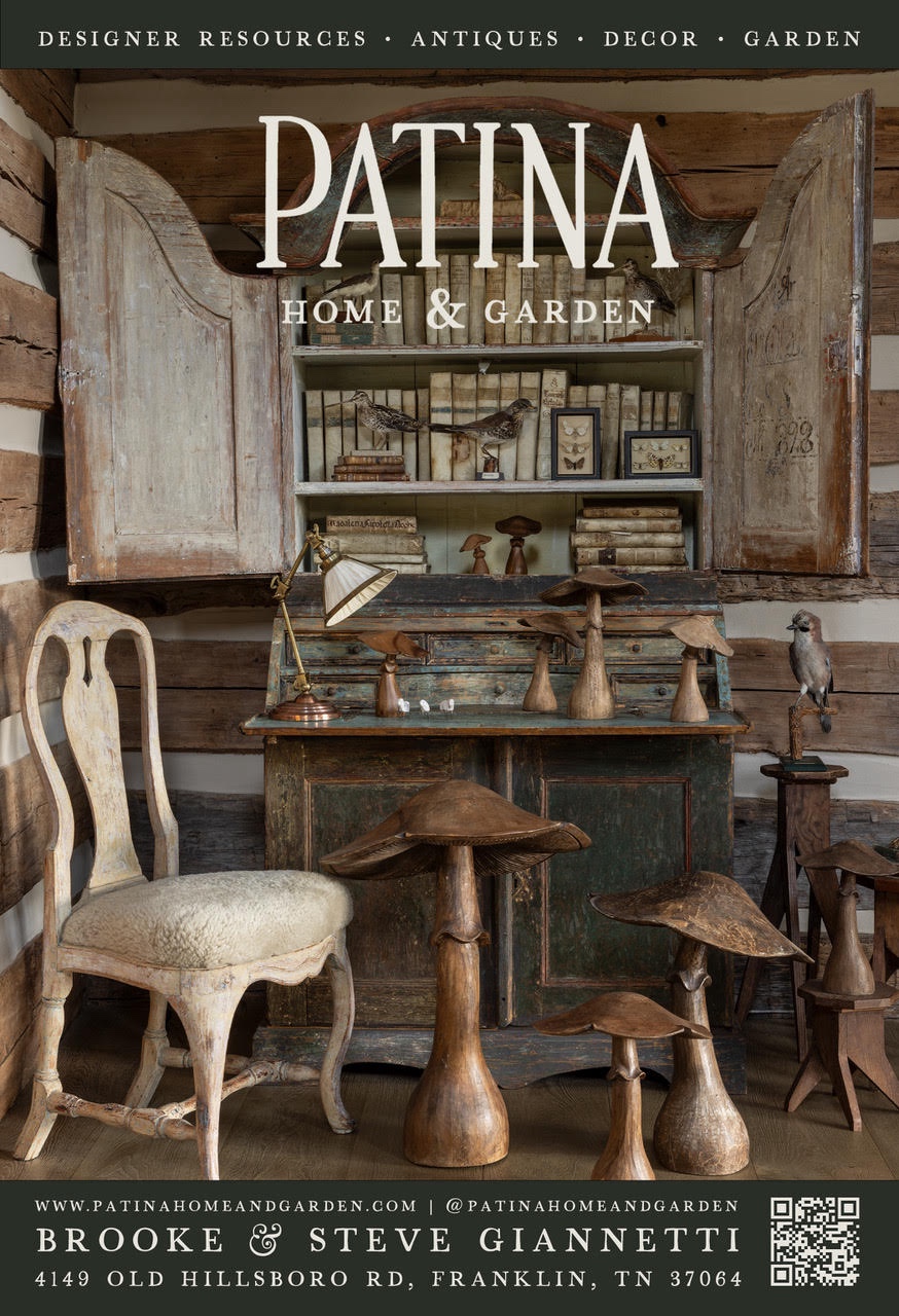 Patina Home & Garden Leiper’s Fork, Tenn., Designer Resources, Antiques, Decor, Garden.