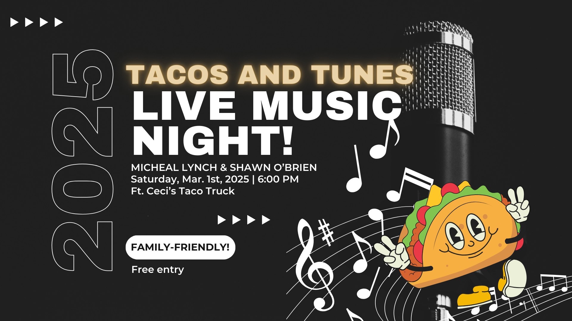 Tacos and Tunes Live Music Night Franklin, TN Curio Brewing Co.