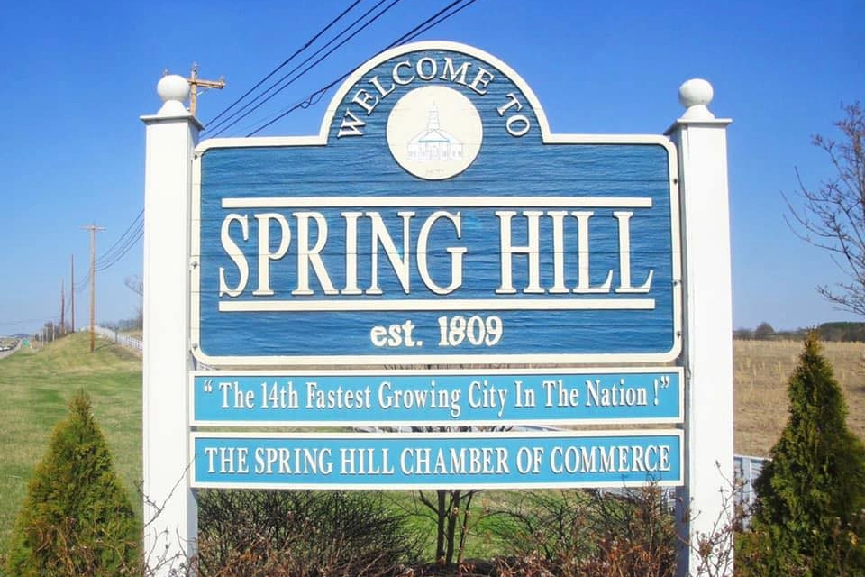 Welcome to Spring Hill TN Sign